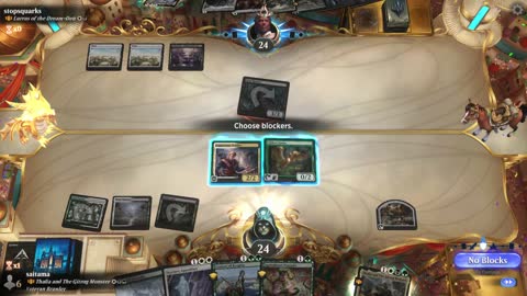 Watch MTG Arena Video Replay - Thalia and The Gitrog Monster by saitama VS Lurrus of the Dream-Den by stopsquarks - Historic Brawl