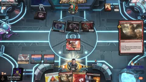 Watch MTG Arena Video Replay - Boros Aggro by CunicoliGoblin VS Mono Black Aggro by GiantSizeManThing - Standard Play