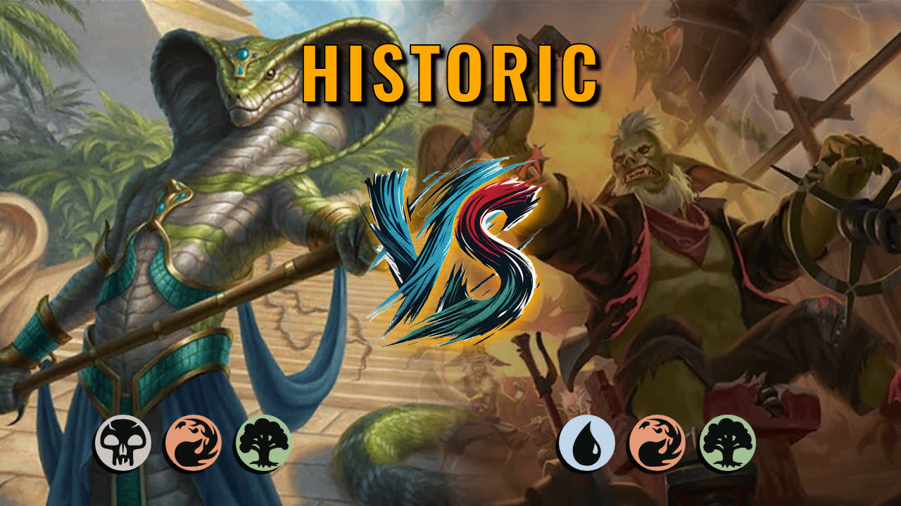 Watch MTG Arena Historic Video - Jund Aggro by CunicoliGoblin VS Temur Midrange by Rev3rsi0n - 70d643