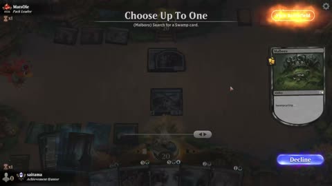 Watch MTG Arena Video Replay - Sultai Midrange by saitama VS Boros Aggro by MatsOle - Premier Draft