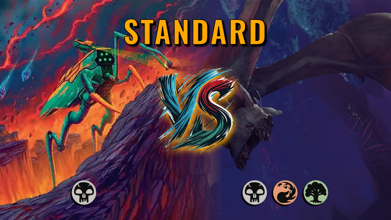 Watch MTG Arena Standard Video - Mono Black Aggro by Numbskull VS Jund Aggro by hikage - 9d4347