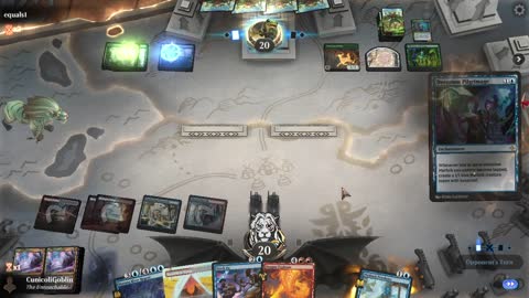 Watch MTG Arena Video Replay - Jeskai Midrange by CunicoliGoblin VS Simic Midrange by equals1 - Alchemy Play