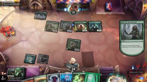 Watch MTG Arena Video Replay - Azusa, Lost but Seeking by saitama VS Marwyn, the Nurturer by CtrlAltConcede - Historic Brawl