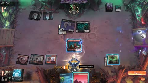 Watch MTG Arena Video Replay - Izzet Midrange by DamienF16 VS Mono Black Midrange by Pizzy - Traditional Standard Ranked