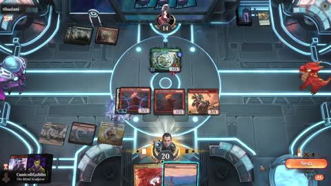 Watch MTG Arena Video Replay - Boros Aggro by CunicoliGoblin VS Gruul Aggro by tibudani - Standard Play
