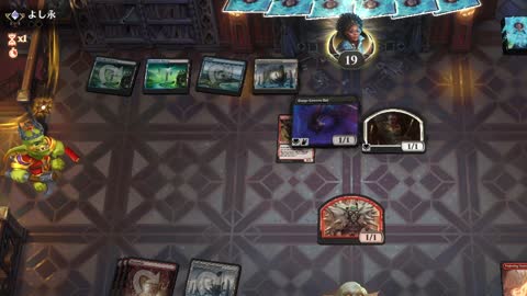 Watch MTG Arena Video Replay - Mono Red Aggro by CunicoliGoblin VS Dimir Aggro by よし永 - Standard Traditional Ranked