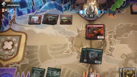 Watch MTG Arena Video Replay - Simic Midrange by utku VS Mono Red Midrange by artonimous - Standard Ranked