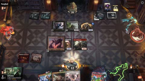 Watch MTG Arena Video Replay - Jund Midrange by saitama VS Mono Black Midrange by Nazghul - Timeless Play
