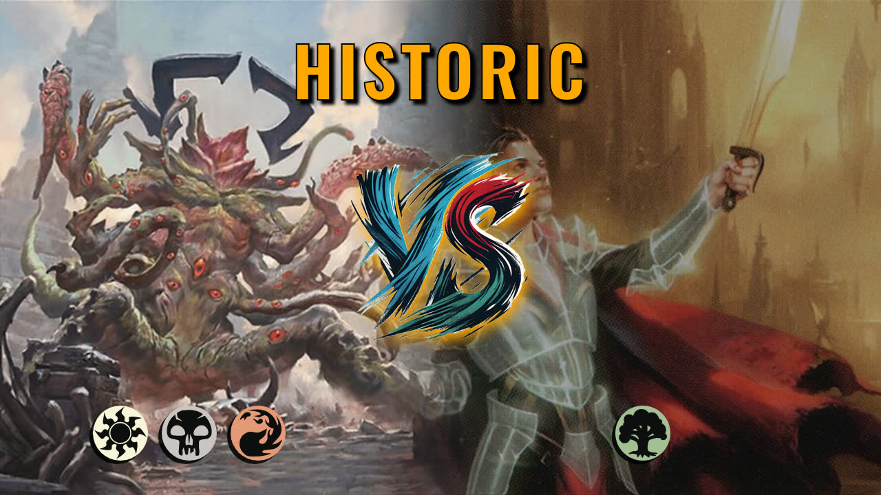 Watch MTG Arena Historic Video - Mardu Aggro by CunicoliGoblin VS Mono Green Midrange by Roby1k - 105678