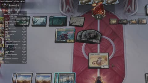 Watch MTG Arena Video Replay - Mono White Aggro by molituselgran VS Azorius Midrange by Taker54 - Standard Ranked