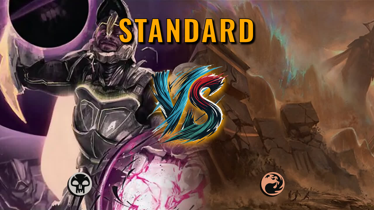 Watch MTG Arena Standard Video - Mono Black Midrange by Numbskull VS Mono Red Midrange by RoburnBlack - 98729e