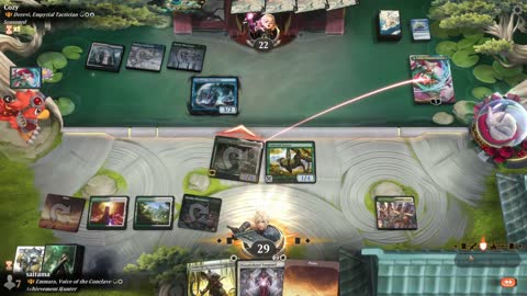 Watch MTG Arena Video Replay - Emmara, Voice of the Conclave by saitama VS Derevi, Empyrial Tactician by Cozy - Historic Brawl