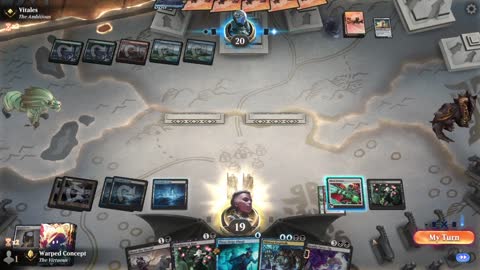 Watch MTG Arena Video Replay - Dimir Midrange by Warped Concept VS Temur Midrange by Vitales - Standard Ranked