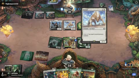 Watch MTG Arena Video Replay - Naya Midrange by saitama VS Selesnya Midrange by Nightmare2450 - Premier Draft