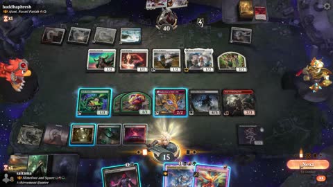 Watch MTG Arena Video Replay - Slimefoot and Squee by saitama VS Ajani, Nacatl Pariah by buddhaphresh - Historic Brawl
