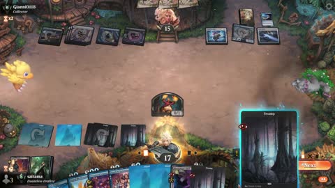 Watch MTG Arena Video Replay - Dimir Midrange by saitama VS Esper Midrange by Gianni0118 - Premier Draft