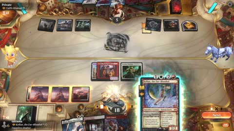 Watch MTG Arena Video Replay - Kellan, the Fae-Blooded // Birthright Boon by saitama VS Yuriko, the Tiger's Shadow by Private - Historic Brawl