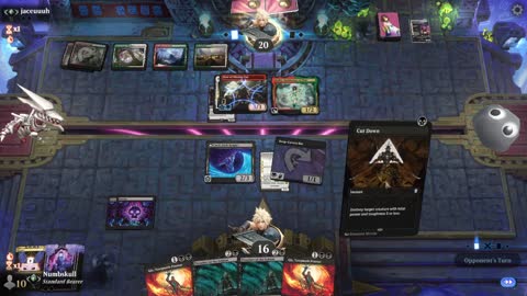 Watch MTG Arena Video Replay - Mono Black Aggro by Numbskull VS Naya Midrange by jaceuuuh - Traditional Standard Ranked