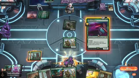 Watch MTG Arena Video Replay - Mono Green Aggro by CunicoliGoblin VS Gruul Aggro by Adreenaxxx - Standard Play