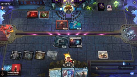 Watch MTG Arena Video Replay - Azorius Midrange by CunicoliGoblin VS Mono Red Aggro by Player84834 - Standard Play