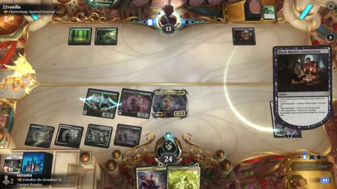 Watch MTG Arena Video Replay - Felothar the Steadfast by saitama VS Chatterfang, Squirrel General by 22vanilla - Historic Brawl