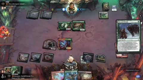 Watch MTG Arena Video Replay - Roxanne, Starfall Savant by saitama VS Nissa, Resurgent Animist by Ulul - Historic Brawl