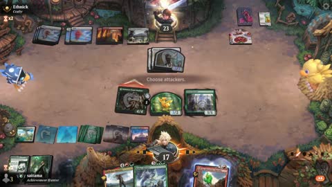 Watch MTG Arena Video Replay - Temur Midrange by saitama VS Boros Midrange by Ethnick - Premier Draft
