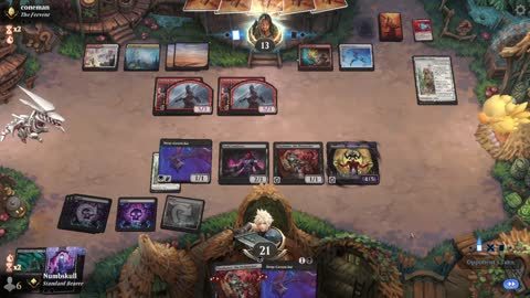 Watch MTG Arena Video Replay - Mono Black Aggro by Numbskull VS Boros Aggro by coneman - Traditional Standard Ranked