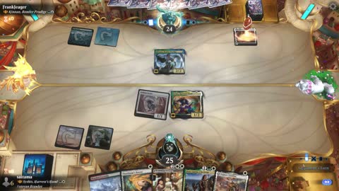 Watch MTG Arena Video Replay - Sythis, Harvest's Hand by saitama VS Kinnan, Bonder Prodigy by FrankJeager - Historic Brawl