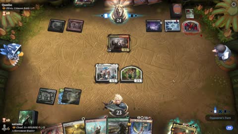 Watch MTG Arena Video Replay - Cloud, Ex-SOLDIER by saitama VS Olivia, Crimson Bride by Qumbo - Historic Brawl