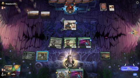 Watch MTG Arena Video Replay - Mono Green Aggro by utku VS Mono White Aggro by NinjaJoe420 - Standard Ranked