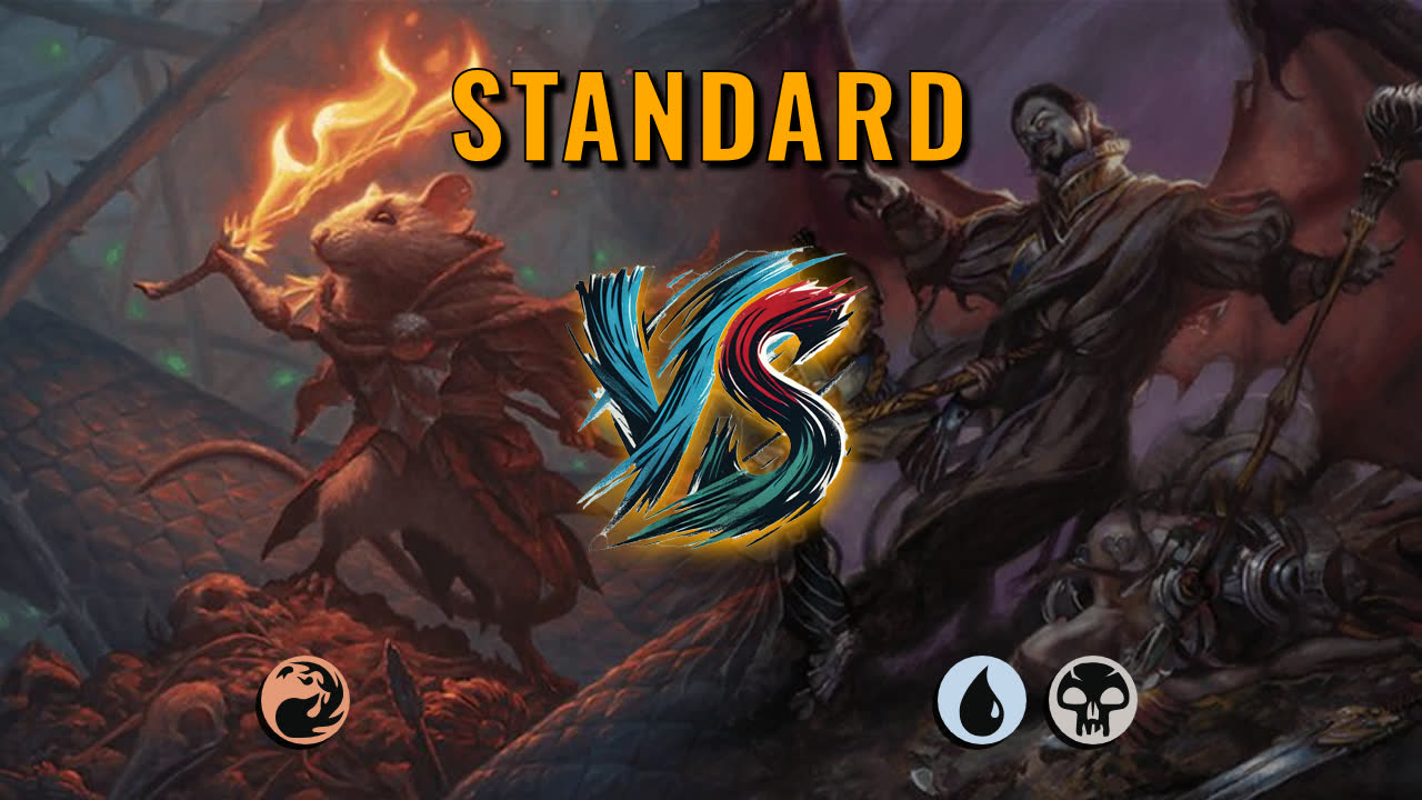 Watch MTG Arena Standard Video - Mono Red Aggro by GBThundaII VS Dimir Midrange by LaithSaskir - ff4a5f