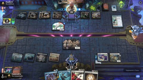 Watch MTG Arena Video Replay - Azorius Control by DamienF16 VS Esper Aggro by DualistX - Traditional Standard Ranked