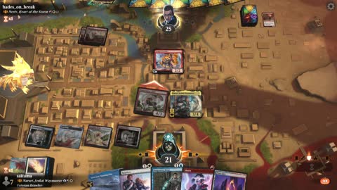 Watch MTG Arena Video Replay - Narset, Jeskai Waymaster by saitama VS Neriv, Heart of the Storm by hades_on_break - MWM Brawl Builder