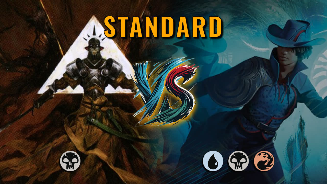 Watch MTG Arena Standard Video - Mono Black Midrange by Numbskull VS Grixis Midrange by esawace - 7337d5