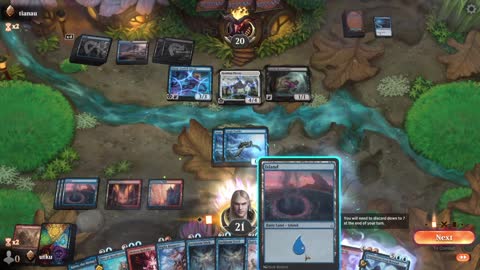 Watch MTG Arena Video Replay - Izzet Midrange by utku VS Dimir Aggro by tianau - Standard Ranked
