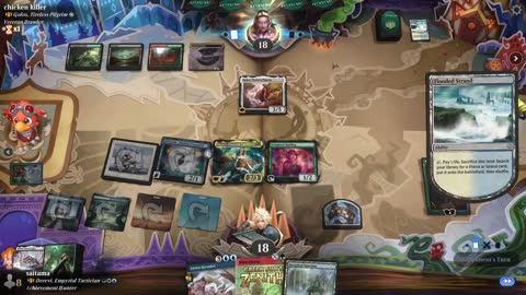 Watch MTG Arena Video Replay - Derevi, Empyrial Tactician by saitama VS Golos, Tireless Pilgrim by chicken killer - Historic Brawl