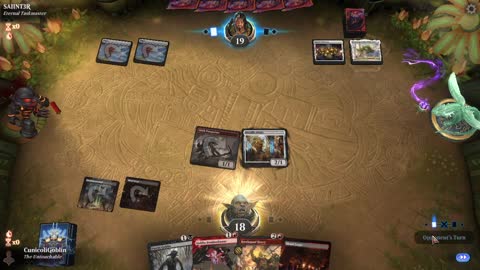 Watch MTG Arena Video Replay - Rakdos Aggro by CunicoliGoblin VS Mono White Aggro by SAIINT3R - Traditional Historic Play