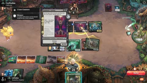 Watch MTG Arena Video Replay - Naya Aggro by saitama VS Abzan Midrange by CoolSashas - Premier Draft