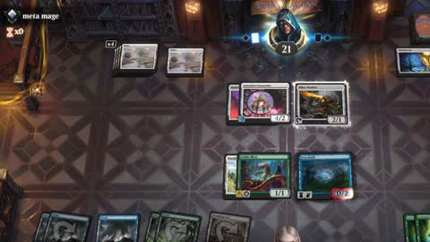 Watch MTG Arena Video Replay - Simic Midrange by utku VS Mono White Aggro by meta mage - Standard Ranked