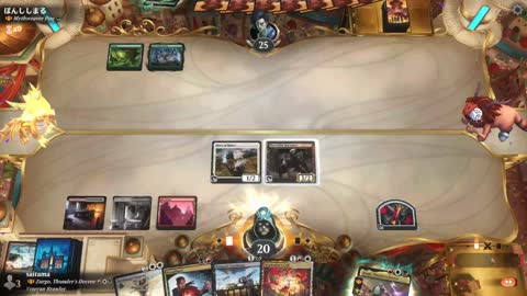 Watch MTG Arena Video Replay - Zurgo, Thunder's Decree by saitama VS Mythweaver Poq by ぽんししまる - Historic Brawl