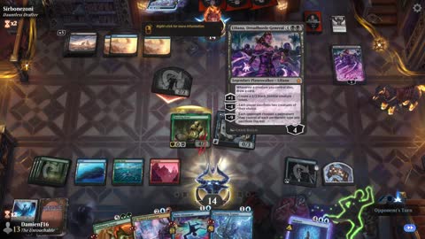 Watch MTG Arena Video Replay - Simic Midrange by DamienF16 VS Dimir Control by Sirbonezoni - Arena Cube Draft