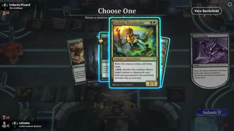 Watch MTG Arena Video Replay - Golgari Midrange by saitama VS Bant Midrange by UnluckyWizard - Premier Draft