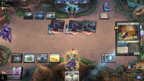 Watch MTG Arena Video Replay - Azorius Control by CunicoliGoblin VS Dimir Aggro by Clevi - Standard Play