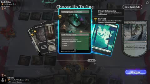 Watch MTG Arena Video Replay - A-Soul of Windgrace by saitama VS Vivi Ornitier by FoolishMax - Historic Brawl