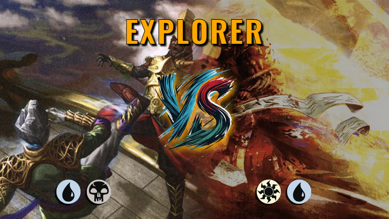 Watch MTG Arena Explorer Video - Dimir Aggro by Yhwach VS Azorius Midrange by June - b5b764