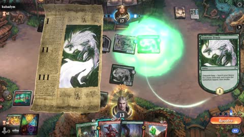 Watch MTG Arena Video Replay - Gruul Midrange by utku VS Selesnya Midrange by kubadym - Jump In