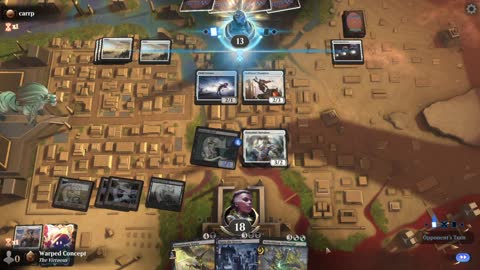 Watch MTG Arena Video Replay - Mardu Midrange by Warped Concept VS Mono White Midrange by carrp - Premier Draft