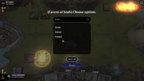Watch MTG Arena Video Replay - 5 Color Midrange by CunicoliGoblin VS Gruul Midrange by mccamus - Traditional Historic Ranked