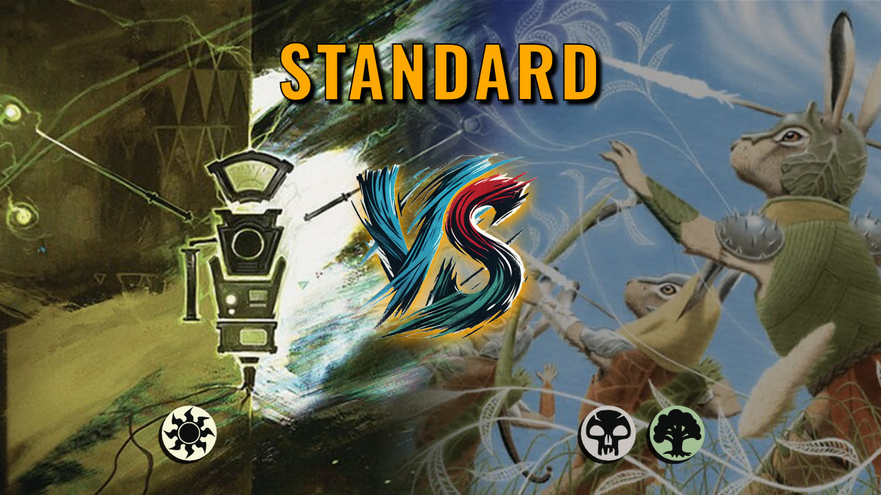 Watch MTG Arena Standard Video - Mono White Midrange by GBThundaII VS Golgari Midrange by pol913 - 955be9
